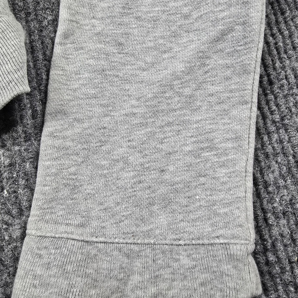 Abercrombie & Fitch Hoodie Womens Large Gray AF-75 Zip Sweatshirt Cropped Y2K - Picture 8 of 14